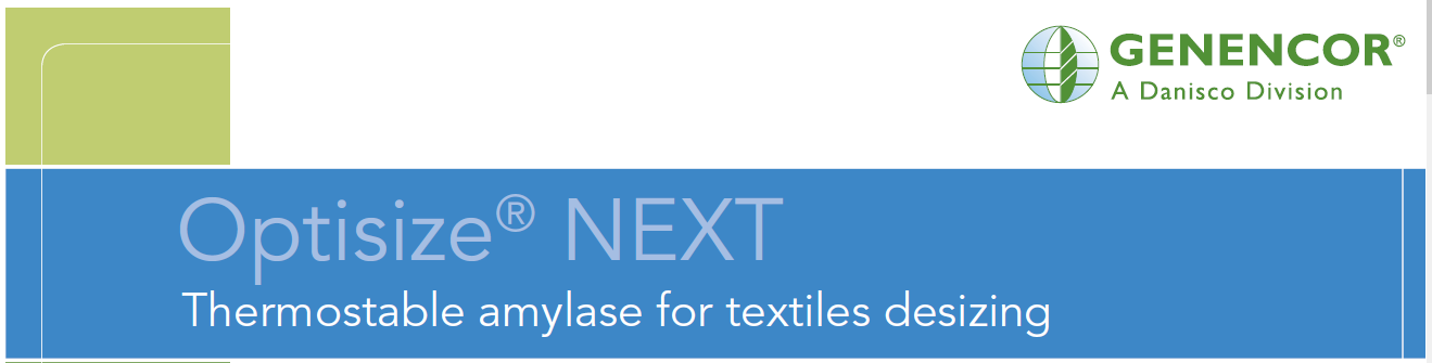 Optisize NEXT Thermostable amylase for textiles desizing